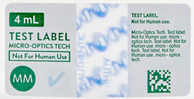 Eine intelligente Lösung von MM Packaging für zu injizierende Arzneimittel zeigt mittels einer „Check Mark“, also eines Häkchens, an, wenn das zuvor gekühlte Produkt Zimmertemperatur erreicht hat | © Foto: MM Packaging