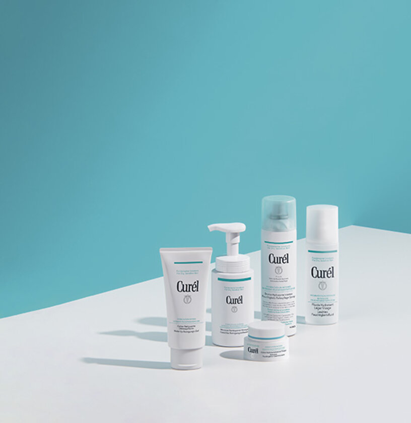 Die gesamte Range der japanischen Hautpflegemarke Curél